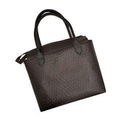 Brown Textured Medium Tote