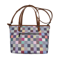 Checker Drip Tote