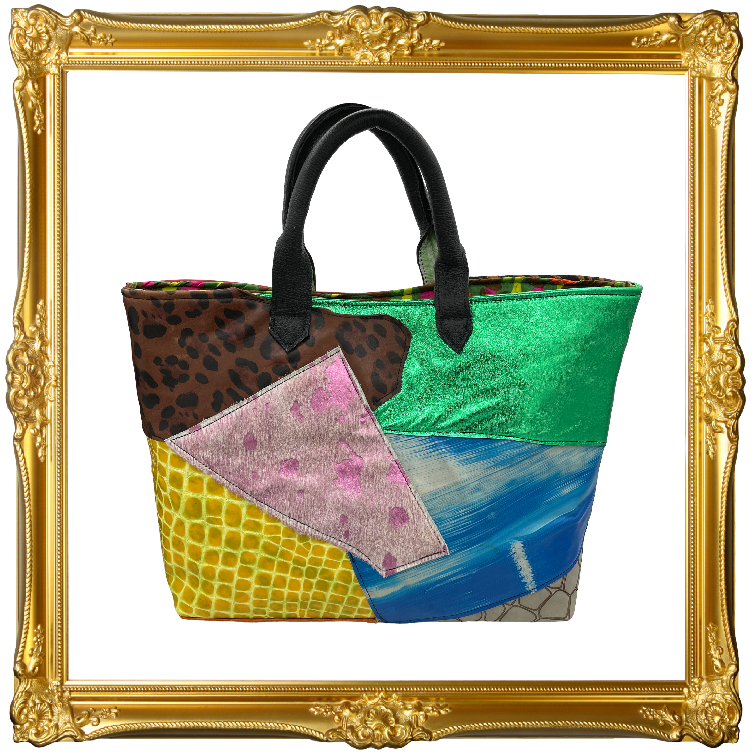 Medium Mixed Media Patchwork Tote