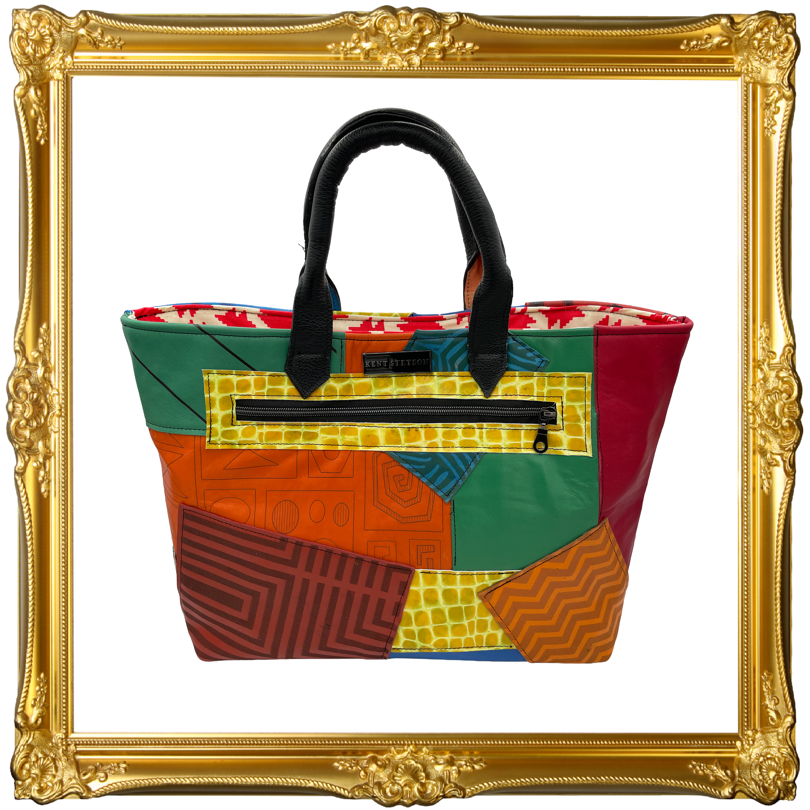 Medium Primary Color Patchwork Tote