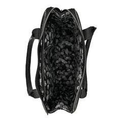 Black Croco Medium Tote