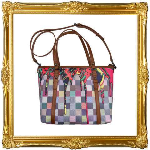 Checker Drip Tote - Preorder