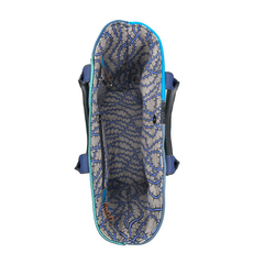 Large Blue Patchwork Tote