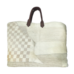 Patchwork Winter White Jumbo Carry All Tote