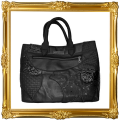 Black Patchwork Patchwork Large Everyday Carryall