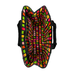 Black Patchwork Patchwork Large Everyday Carryall