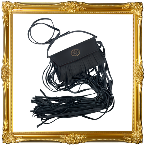 Serpent Long Fringed Crossbody Clutch
