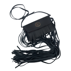 Serpent Long Fringed Crossbody Clutch