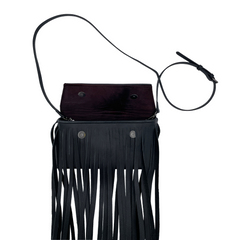 Serpent Long Fringed Crossbody Clutch