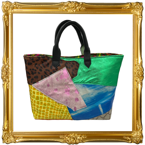 Medium Mixed Media Patchwork Tote