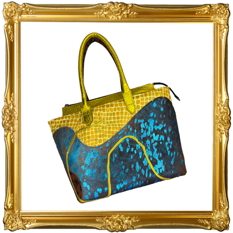 Large Mixed Media Hybrid Tote