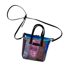 Mini Mermaid Metallic Patchwork Tote