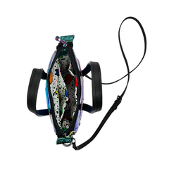 Mini Mermaid Metallic Patchwork Tote