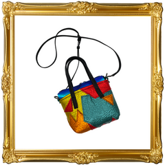 Mini Metallic Patchwork Tote