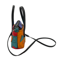 Mini Metallic Patchwork Tote