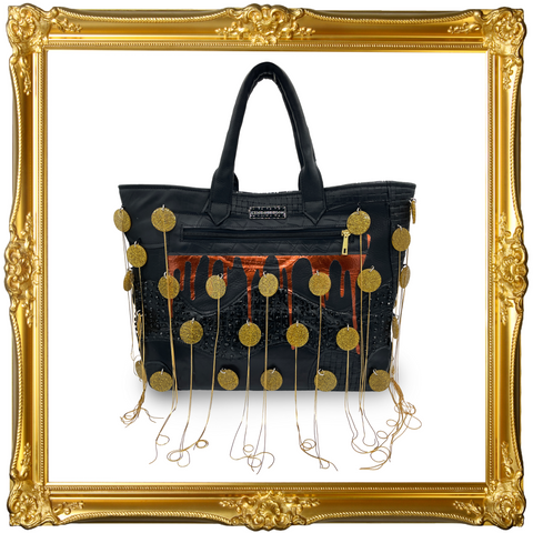 Large Mixed Media Patchwork Tote