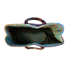 Oversized Patchwork Carryall Tote