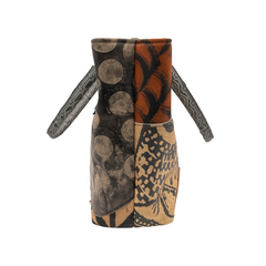 Large Patchwork Painted Leather Carryall