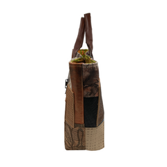 Large Neutral Patchwork Tote