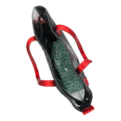 Croco Shark Bite Mixed Media Tote