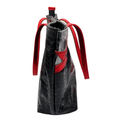 Croco Shark Bite Mixed Media Tote