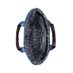 Small Blue Patchwork Tote