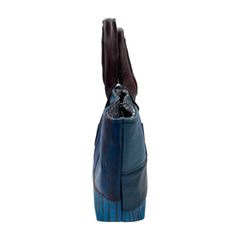 Small Blue Patchwork Tote