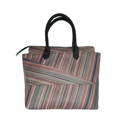 Diagonal Striped Large Everyday Tote