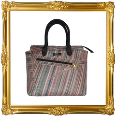 Diagonal Striped Large Everyday Tote