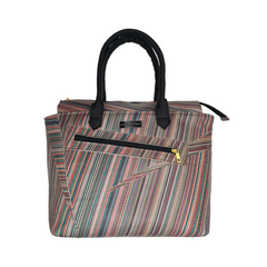 Diagonal Striped Large Everyday Tote