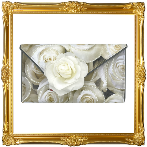 White Rose With Pearls